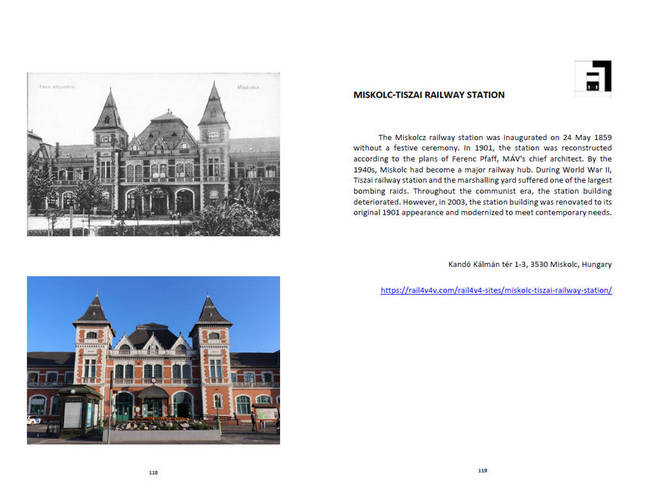 Rail4V4+V book sample of 25 railway heritage sites Catalog sample pic